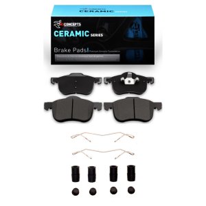 Volvo V70 Brake Pads - Front - R1 Concepts - Ceramic Pads + Hardware Kit - `99-`09